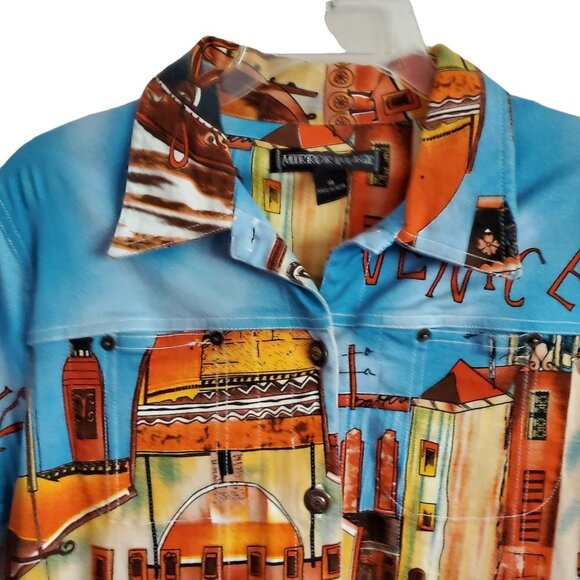 Mirror Imaged Venice Italy Art  Post Card Print Jacket - Picture 3 of 15